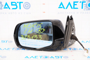 Дзеркало бічне Acura MDX 14-16 12 пінів, поворотник, чорний