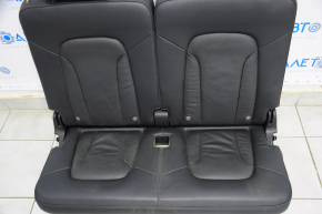Задній ряд сидінь 3 ряд Audi Q7 4L 10-15 шкіра чорна