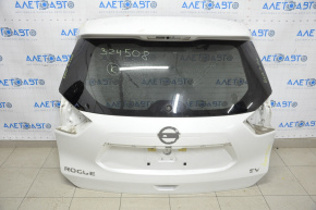Дверь багажника голая со стеклом Nissan Rogue 14-16 белый QAB