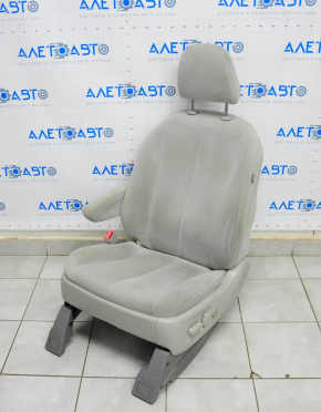 Сидіння водія Toyota Sienna 11-20 без airbag, електро, велюр сіре