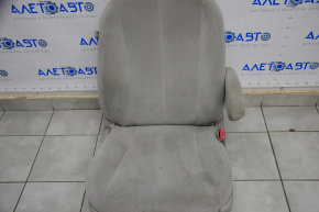 Пассажирское сидение Toyota Sienna 11-14 без airbag, механическое, велюр, серое, под химчистку