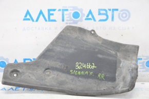 Подкрыльник заднего бампера правый Toyota Sienna 11-20 дефект креп