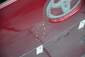 Дверь багажника голая Toyota Sienna 11-20 под камеру, красный 3Q3, тычка