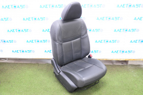 Пасажирське сидіння Nissan Rogue 14-20 з airbag, механіч, шкіра чорна
