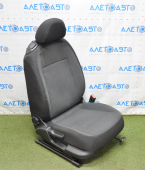 Пасажирське сидіння VW Beetle 12- без airbag, механіч, ганчірка чорн з сірою вставкою