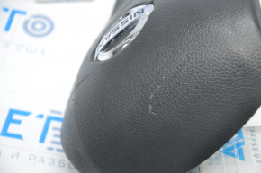 Подушка безпеки airbag в кермо водійська Nissan Rogue 14-16 черн, подряпини, вм’ятина