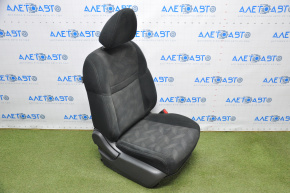 Пасажирське сидіння Nissan Rogue 14-20 без airbag, механіч, ганчірка чорн