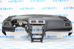 Торпедо передня панель без AIRBAG Subaru Legacy 15-19 чорна, подряпини