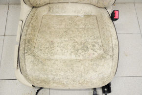Пассажирское сидение VW Passat b8 16-19 USA с airbag, механич, кожа беж черная строчка, под чистку