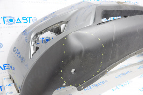 Бампер передний голый Nissan Rogue 14-16 графит, примят, царапины