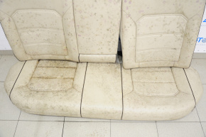 Задний ряд сидений 2 ряд VW Passat b8 16-19 USA кожа беж черная строчка, под чистку