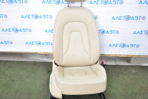 Пасажирське сидіння Audi A4 B8 08-16 з airbag, електро, підігрів, шкіра, беж