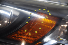 Фара передняя левая голая Honda Accord 13-15 usa галоген слом креп царапина