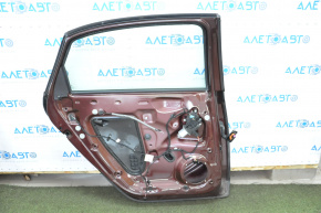 Дверь в сборе задняя левая VW Passat b7 12-15 USA красный LQ3Z, вмятинки