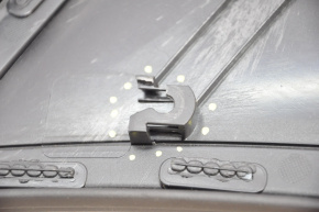 Обшивка двери карточка задняя правая Audi A4 B8 13-16 рест черн с беж вставкой кожа, подлокотник резина, молдинг под дерево глянец, седан, без шторки, слом креп, царап