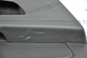 Обшивка дверей картка зад лев GMC Terrain 10-17 чорн з чорною вставкою шкіра, підлокітник гума, подряпини, потерта