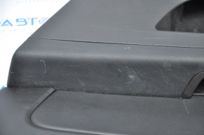 Обшивка дверей картка зад прав GMC Terrain 10-17 чорн з чорною вставкою шкіра, підлокітник гума, подряпини, потерта