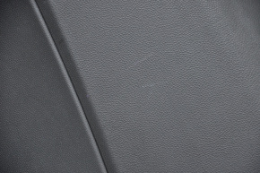 Обшивка двери карточка задняя правая GMC Terrain 10-17 черн с черн вставкой кожа, подлокотник резина, царапины, потерта