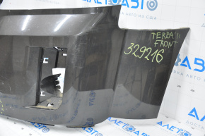 Бампер передний голый GMC Terrain 10-15 дорест графит, слом креп, примят