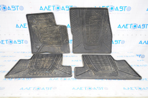 Комплект килимків салону Ford Escape MK3 13-19 гума чорний тип 3