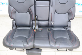 Задний ряд сидений 2 ряд Jeep Cherokee KL 14-18 TRH с airbag, кожа черная