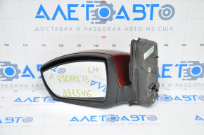 Зеркало боковое левое Ford Escape MK3 13-16 дорест 14 пинов, поворотник, BSM, красное