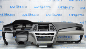 Торпедо передняя панель без AIRBAG Hyundai Sonata 15-17 сер накл, царапины