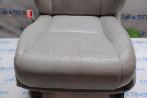 Сидіння водія Lexus RX350 RX450h 10-15 без airbag, електро, шкіра сіре потріскана