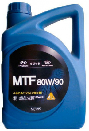 Масло трансмиссионное Hyundai MTF 80W-90 4л минерал