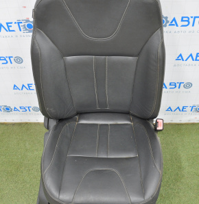 Пасажирське сидіння Ford Escape MK3 13-19 з airbag, механіч, шкіра чорна