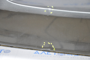 Бампер задний голый Ford Focus mk3 15-18 рест 4d графит, сломано крепление, вмятины, царапины