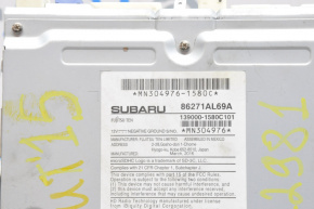 Магнитофон радио дисплей Subaru Outback 15-19 Fujitsu, царапины
