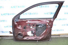 Дверь в сборе передняя правая VW Passat b7 12-15 USA красный LQ3Z, вмятинка, потресканная накладка