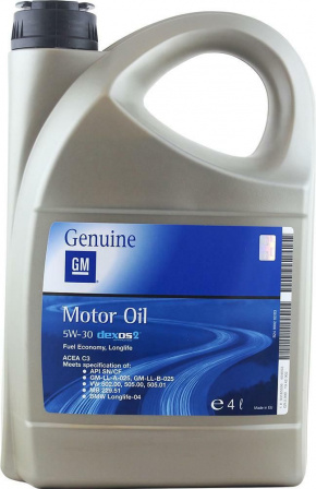 Масло моторне General Motors 5W-30 4л SN напівсинтетик dexos2