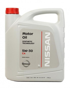 Масло моторное Nissan 5W-30 5л SM синтетик