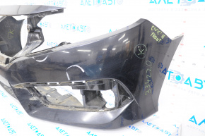 Бампер передний голый Honda Civic X FC 16-18 черный, затерт, примят