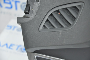 Торпедо передня панель без AIRBAG Hyundai Sonata 15-17 сірі накладки, потерто