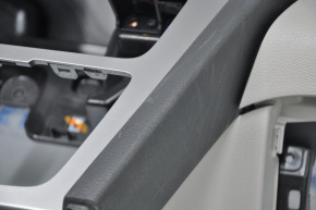 Торпедо передня панель без AIRBAG Hyundai Sonata 15-17 сірі накладки, потерто
