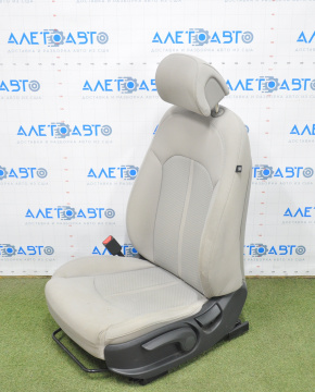 Водійське сидіння Hyundai Sonata 15-17 без airbag, механіч, ганчірка сіра