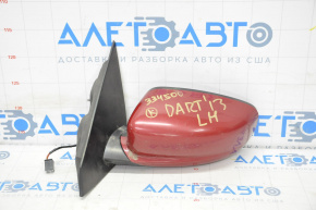 Зеркало боковое левое Dodge Dart 13-16 3 пина красный PRM