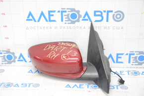Зеркало боковое правое Dodge Dart 13-16 3 пина красный PRM