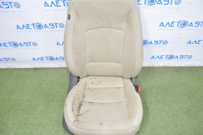 Пасажирське сидіння Kia Optima 11-15 з airbag,електро, підігрів, шкіра беж, надриви