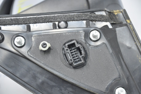 Зеркало боковое правое Kia Optima 14-15 рест 8 пинов, поворотник, черное, трещина в поворотник