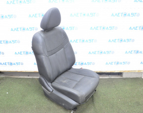 Пассажирское сидение Nissan Rogue 14-20 с airbag, механич, кожа черн