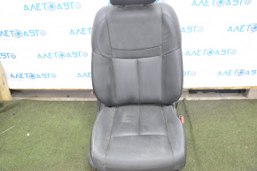 Пасажирське сидіння Nissan Rogue 14-20 з airbag, механіч, шкіра чорна