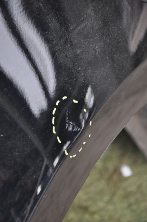 Четверть крыло задняя правая Kia Optima 14-15 черная, мелкая тычка