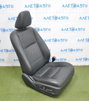 Пасажирське сидіння Lexus ES300h ES350 13-18 з airbag,електр,підігрів,вент,шкіра чорний,протерто