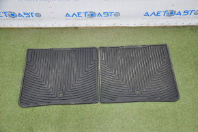 Комплект килимків салону Lexus ES300h ES350 13-18 гума чорний,не оригінал WeatherTech,надрив