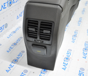 Консоль центральна підлокітник та підсклянники Ford Escape MK3 17- шкіра чорна, потерта