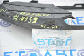 Решетка бампера правая Ford Escape MK3 17-19 рест мат, под птф, слом креп